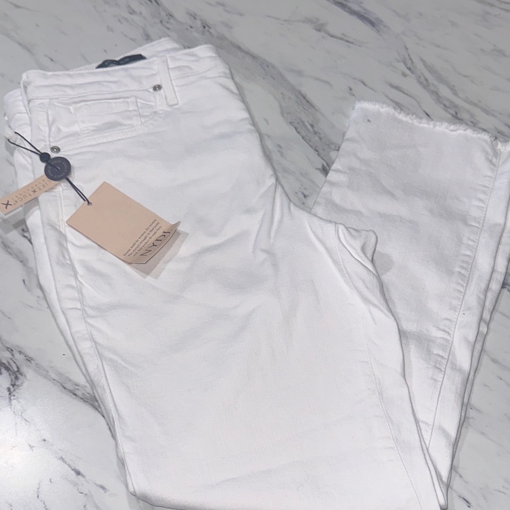 NYDJ Crisp White Ankle Jeans